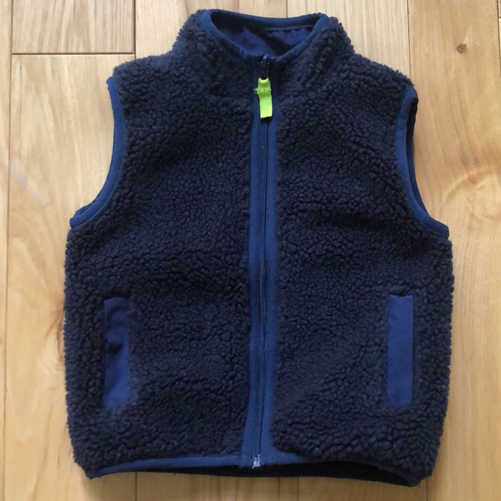 3/$15 Blue Fuzzy Vest